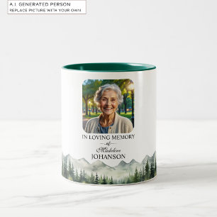 Tasse 2 Couleurs Célébration de la vie des montagnes et des arbres