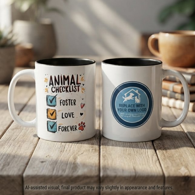 Tasse 2 Couleurs Célébration de l'échec de la garde d'animaux fanta (Cheerful pet foster celebration mugs for rescue supporters, perfect for a heartwarming gift.)