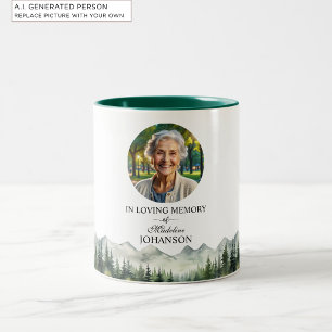 Tasse 2 Couleurs Célébration des montagnes et des arbres Souvenir d