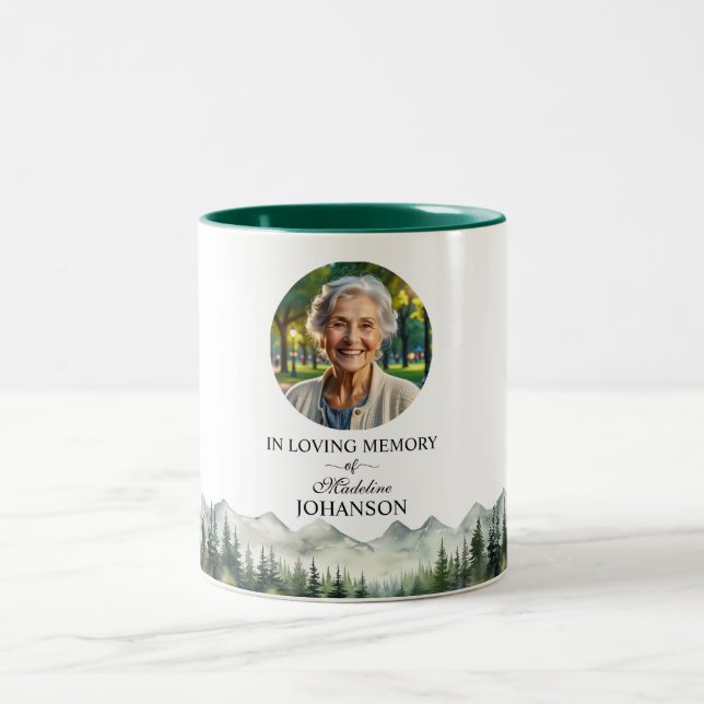 Tasse 2 Couleurs Célébration des montagnes et des arbres Souvenir d (Centre)