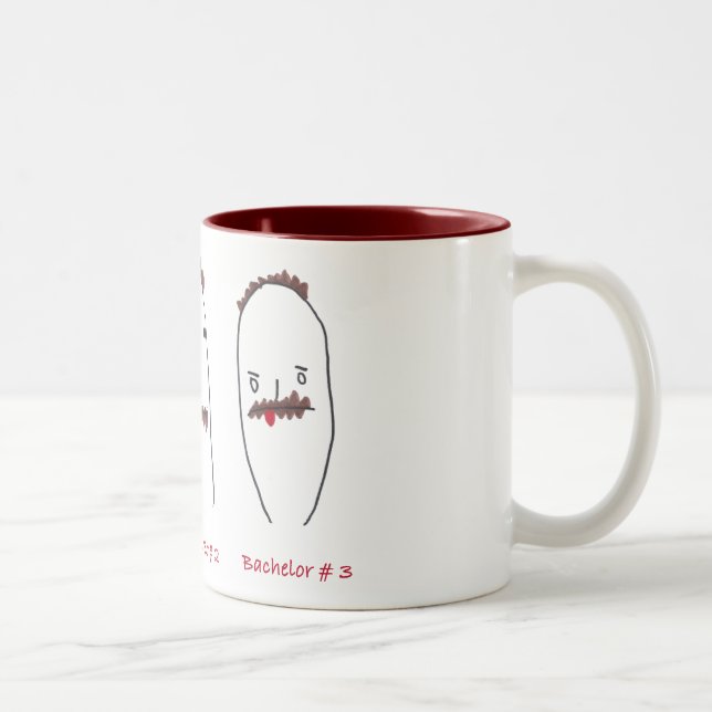Tasse 2 Couleurs Célibataires un, deux ou trois (Droit)