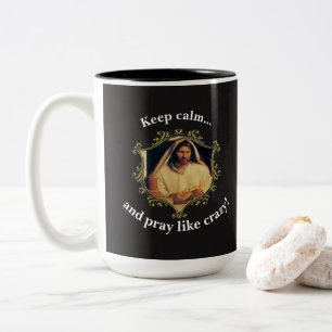 Tasse 2 Couleurs Cène Divine : Casser Le Pain Avec Jésus