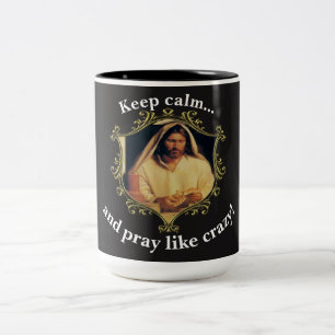Tasse 2 Couleurs Cène Divine : Casser Le Pain Avec Jésus