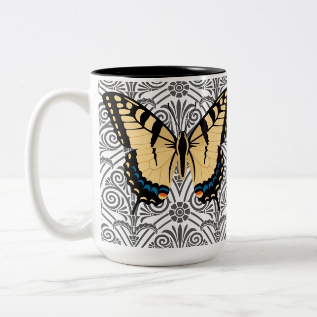 Tasse 2 Couleurs Centre d'attention papillon (Gauche)