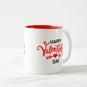 Tasse 2 Couleurs Céramique café Mug-Valentine Coeurs