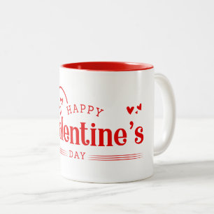 Tasse 2 Couleurs Céramique café Mug-Valentine Coeurs