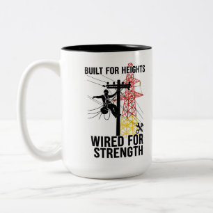 Tasse 2 Couleurs Céramique de citation de fierté de monteur de lign