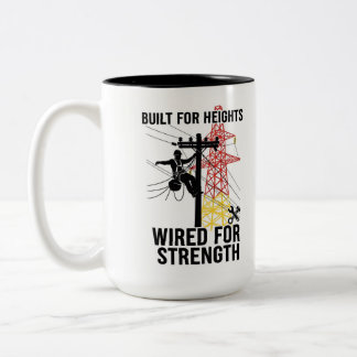 Tasse 2 Couleurs Céramique de citation de fierté de monteur de lign