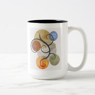 Tasse 2 Couleurs Cercles à motifs contemporains