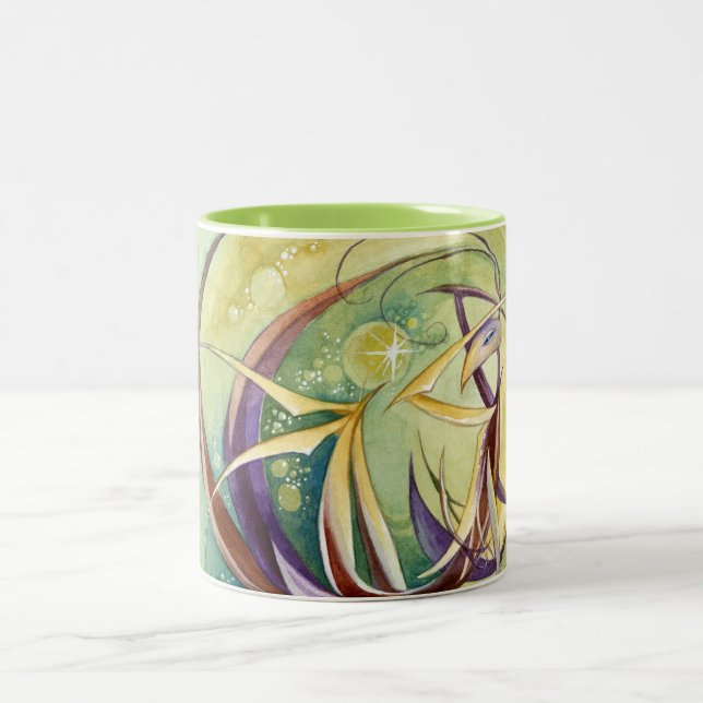 Tasse 2 Couleurs Cercles dans des cercles (Centre)