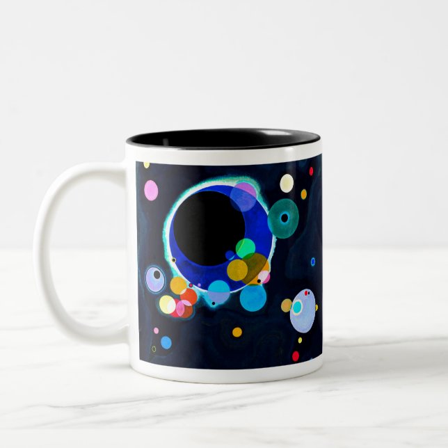 Tasse 2 Couleurs Cercles de Kandinsky (Gauche)