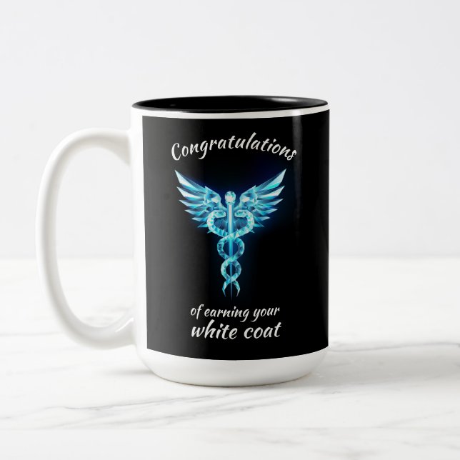 Tasse 2 Couleurs Cérémonie de la robe blanche Crystal Médicale (Gauche)
