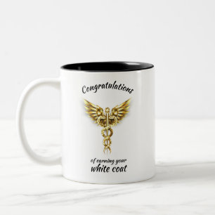 Tasse 2 Couleurs Cérémonie du manteau blanc Gold Médicale