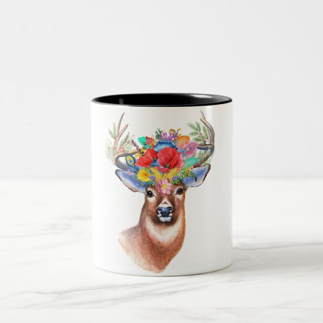 Tasse 2 Couleurs Cerf (Centre)