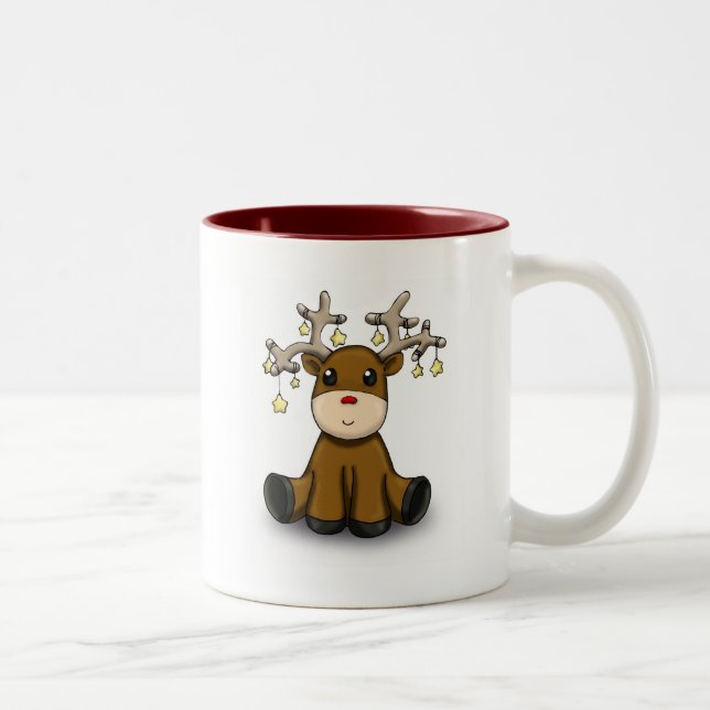 Tasse 2 Couleurs Cerfs communs (Droit)