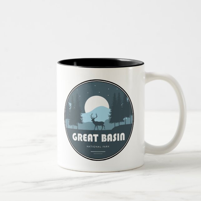 Tasse 2 Couleurs Cerfs du Great Basin National Park (Droit)