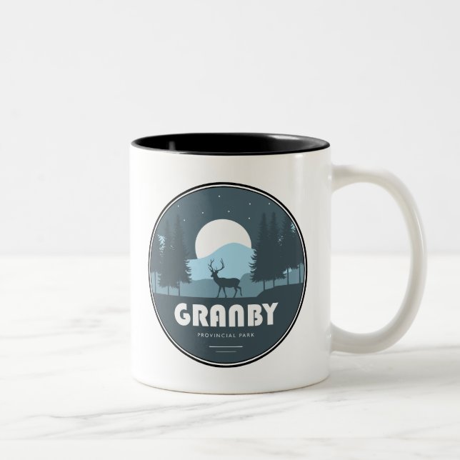 Tasse 2 Couleurs Cerfs du parc provincial Granby (Droit)