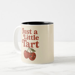 Tasse 2 Couleurs Cerise piquante juste un peu acidulée rétro rouge 