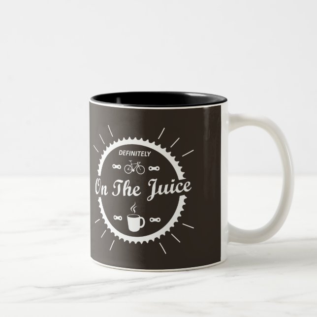 Tasse 2 Couleurs Certainement Sur Le Jus Cycling (Droit)