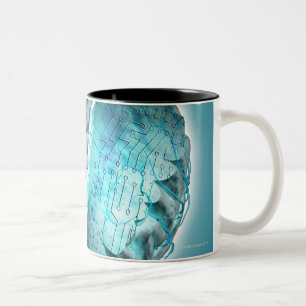 Tasse 2 Couleurs Cerveau 2 de carte