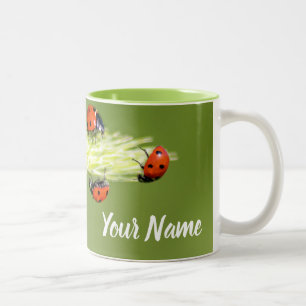 Tasse 2 Couleurs Ces petits coccinelles donnent un jour de chance !