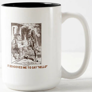 Tasse 2 Couleurs C'Est À Moi De Dire Bonjour Frogman Fishman Humour