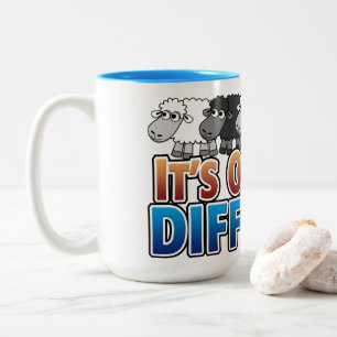 Tasse 2 Couleurs C'est bon d'être un autre SHEEP NOIR