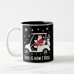 Tasse 2 Couleurs C'est comme ça que je roule Funny Santa Riding A G