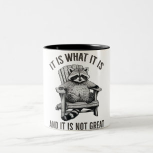 Tasse 2 Couleurs "C'est Comme C'est Et Ce N'est Pas Génial" Raton L