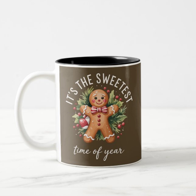 Tasse 2 Couleurs C'est la période la plus douce de l'année Gingerbr (Gauche)
