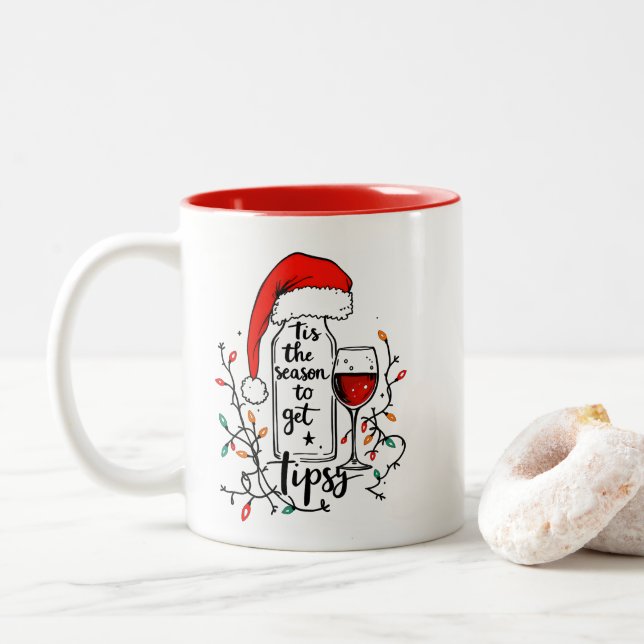 Tasse 2 Couleurs C'est la saison de se soûler (Avec donut)