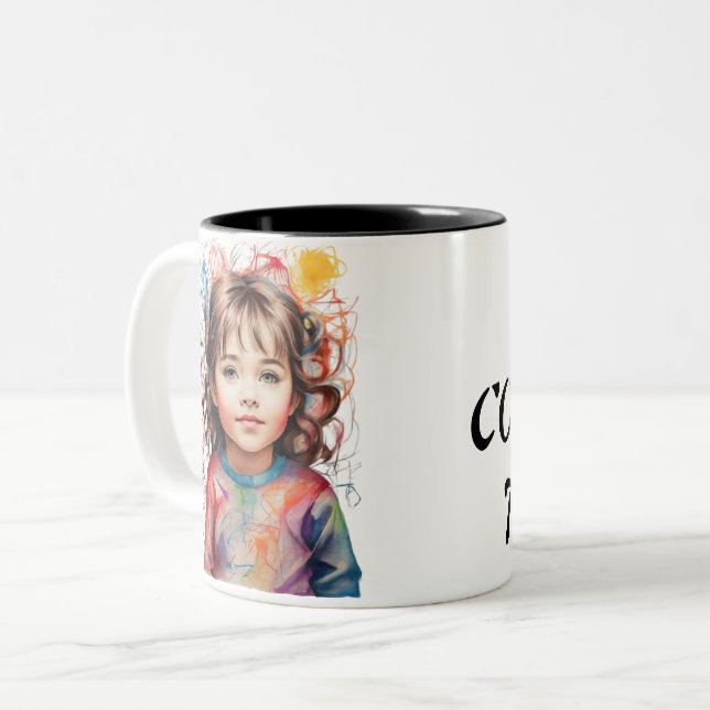 TASSE 2 COULEURS C'EST L'HEURE DU CAFÉ (Devant gauche)