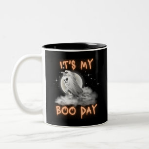 Tasse 2 Couleurs C'est My Boo Day Cool Halloween Anniversaire Blanc