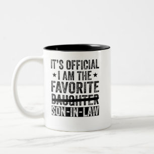 Tasse 2 Couleurs C'est officiel Je suis le gendre favori