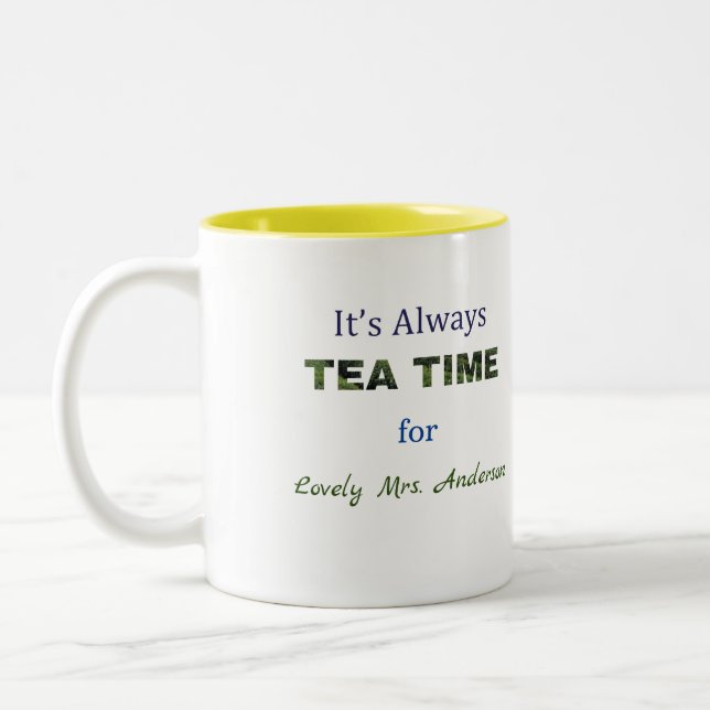 Tasse 2 Couleurs C'est toujours l'heure du thé (Gauche)