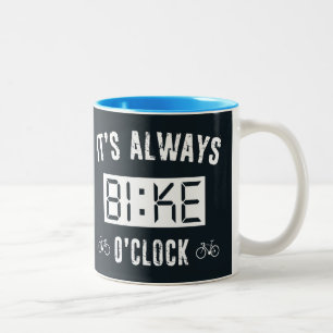 Tasse 2 Couleurs C'est toujours vélo O'Horloge