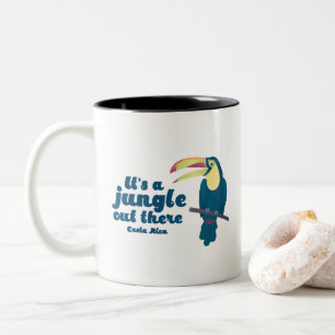 Tasse 2 Couleurs C'est un café du Costa Rica de toucan de jungle l