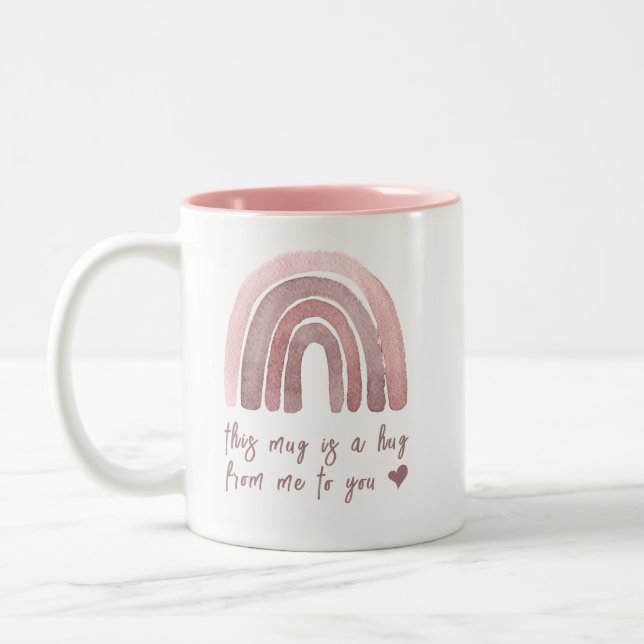 Tasse 2 Couleurs C'est Un Câlin De Ma Part Pour Toi (Gauche)