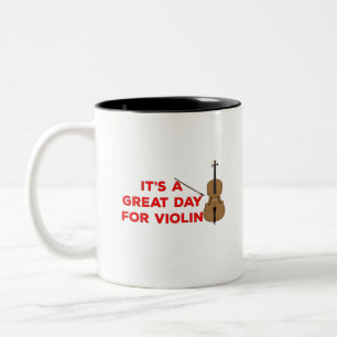 Tasse 2 Couleurs C'est un grand jour pour le violon