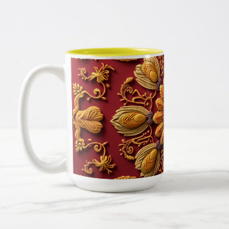 Tasse 2 Couleurs C'est une broderie de motifs