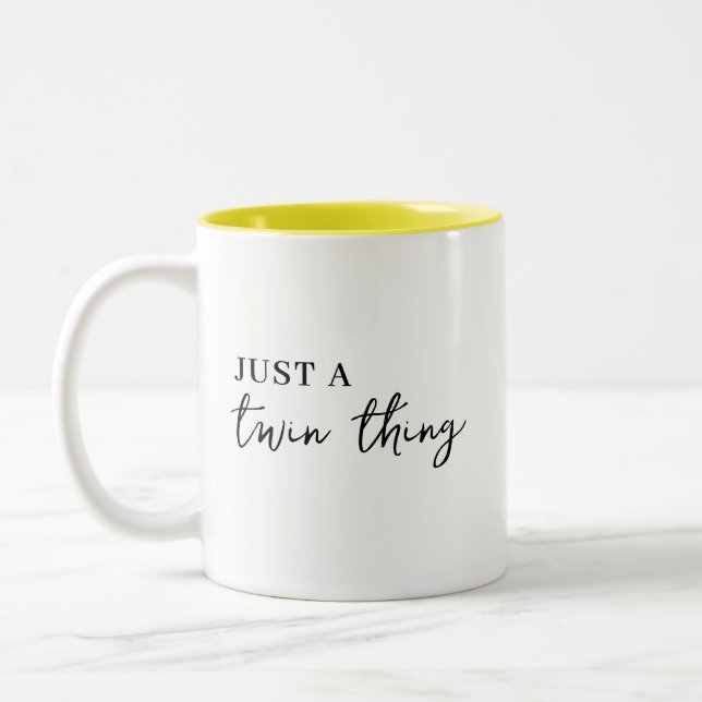 Tasse 2 Couleurs C'est une chose de jumeaux Conception de jumelage  (Gauche)