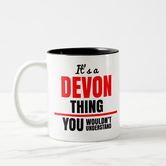 Tasse 2 Couleurs C'est une chose du Devon que vous ne comprendriez  (Gauche)