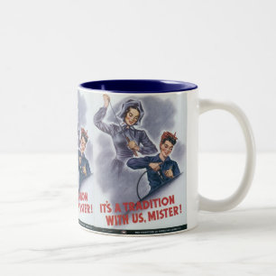 Tasse 2 Couleurs C'est une tradition avec nous, Monsieur !