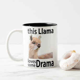 Tasse 2 Couleurs Cette Llama Aime Un Drame Drôle Llama