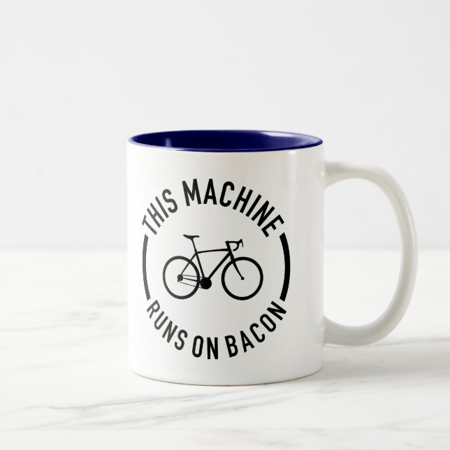 Tasse 2 Couleurs Cette Machine Fonctionne Sur Bacon (Droit)
