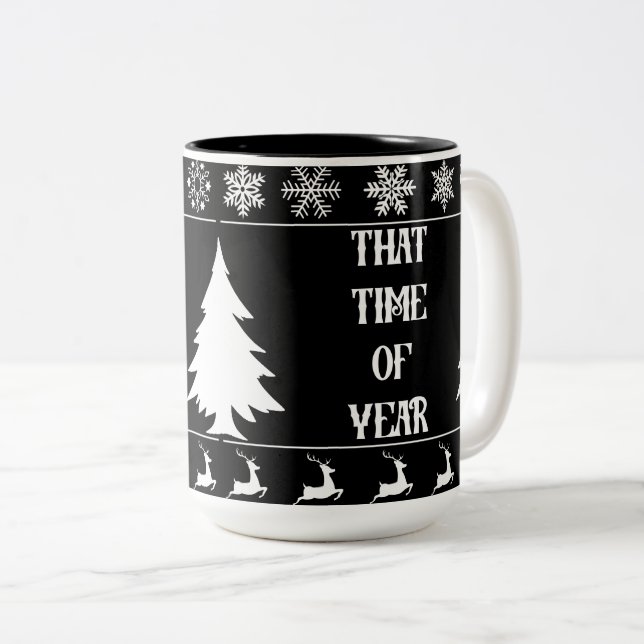 Tasse 2 Couleurs cette période de l'année (Devant droit)