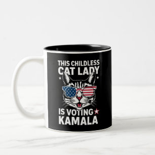 Tasse 2 Couleurs Cette propriétaire de chats sans enfants vote pour