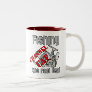 Tasse 2 Couleurs Chaîne de pêche Chat Le Reel Deal Pêche