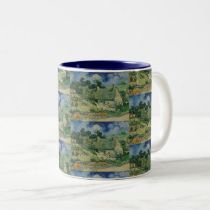 Tasse 2 Couleurs Chalets De Chalet vintage Van Gogh Sur Une Colline