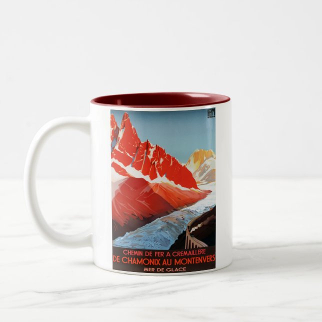 TASSE 2 COULEURS CHAMONIX MONTENVERS (Gauche)